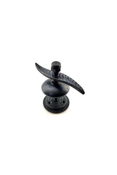 Belle Fusion Antique Style Decorative Brass Propeller Shutter Stopper - 110X110 Mm, Oxide