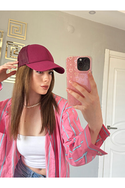 FASİON Șapcă sport din bumbac cu plasă pe spate