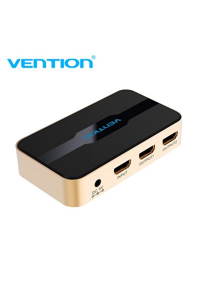 Vention 1 In 2 Out HDMI Splitter Gold