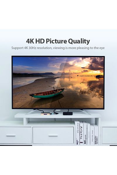 Vention 1 In 4 Out HDMI Splitter Black