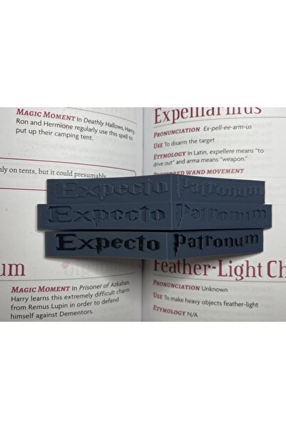 Filkorium3D Harry Potter Expecto Patronum Kitap Okuma Yüzüğü - Sayfa Tutucu -...