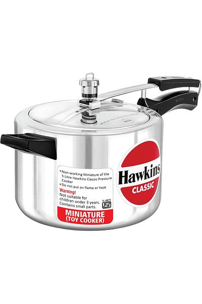 Generic Hawkins Toy Cooker Aluminium Pressure Cooker, Silver