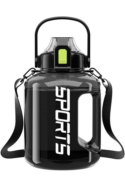 Generic Tazweeq 64 OZ Half Gallon Water Bottle Water Jug, Big Sports Jug Leak, Proof Water and Removable St