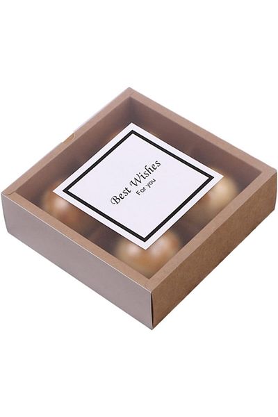 Generic KASTWAVE Cupcake Boxes with Inserts and Display Windows, Brown Kraft Treats Gift Boxes, Cupcake Con