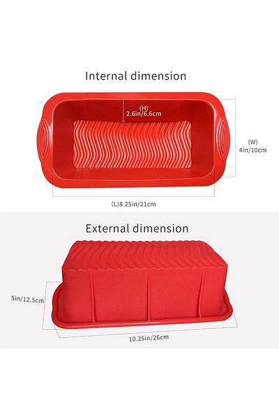 Generic Tazweeq Loaf Pan, Silicone Bread Pan, Non-Stick & Easy Release Loaf Pan, Bread Loaf Pan for Baking