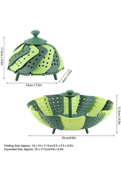 Generic Silicone Steaming Basket, 2pcs Steamer Basket Silicone High Temperature Resistant Cooker Accessorie