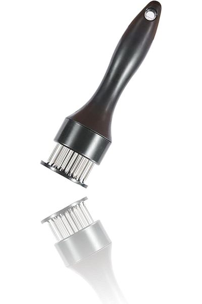 Generic Stainless Steel 21-Blade Meat Tenderizer Tool - Ultra-Sharp Needles for Quick & Easy Tenderizing, f