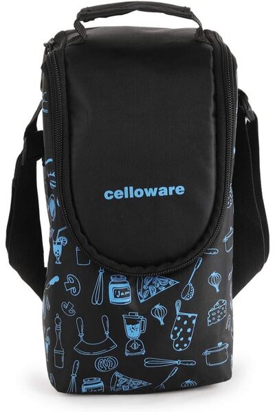 CELLO Click Leakproof Stainless Steel Lunch Box Set with MaxFresh Bag, 4 containers (3x300ml + 1x140