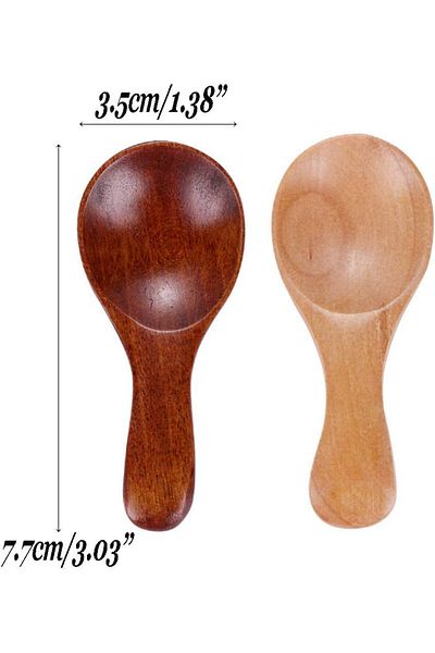Generic 10 Pack Small Wooden Spoons for Spice Jars, Honey Spoon
