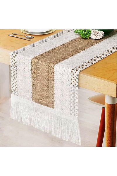 Generic X spring Table Runner, 13 x 72 Inch Linen Table Runner, Rustic Table Runner, Farmhouse Woven Home D