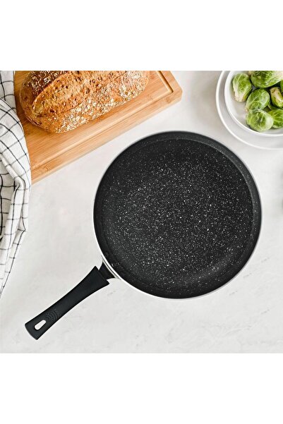 RAJ RK Non-Stick Crepe Pan, Granite Coating, Red, 30 cm