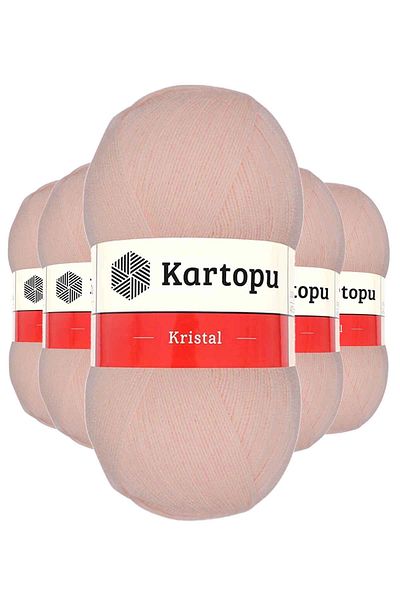 Kartopu 5 τεμάχια κρυστάλλινο διπλό στρώμα πλεκτό σχοινί σολομός K223