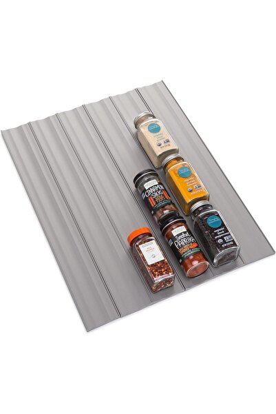 YouCopia SpiceLiner Spice Drawer Organizer, 10-ft Roll, Gray (YCA-50201)