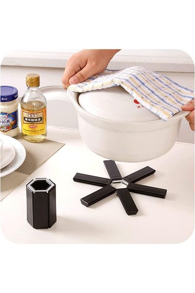 Generic Bukela Folding Heat Insulation Pad, 3 PCS Non-Slip Heat-Insulating Placemat, Pan Holder Compact Exp