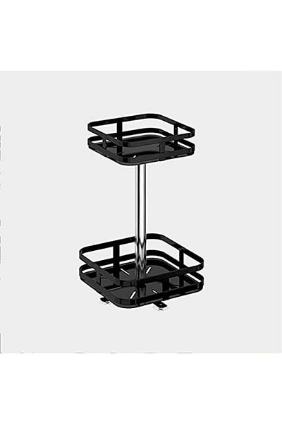 Generic KakanomuNa 360° Rotating Condiments Metal Storage Rack Multi-Layer Condiments Turntable Spice Conta