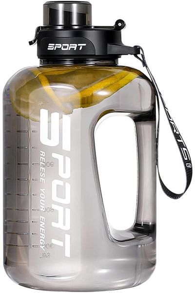 Generic 1.7L Sports Water Bottle with Carry Handle & Straw -Azonee Gym Water Bottle With Handle, Large Wate