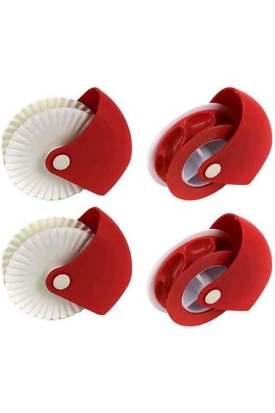 Generic Cozy Pack of 4,Baking Cutter/Pastry Cutter/Dough Roller Knife/Pasta Tool/Cookie Pie/Pizza Bread Pas
