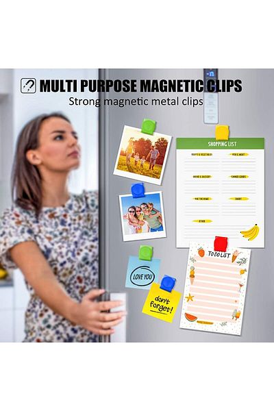 Generic TERRIFI Magnetic Clips Magnet Metal Clips, Whiteboard Magnet Clip Strong Refrigerator Magnets Clips