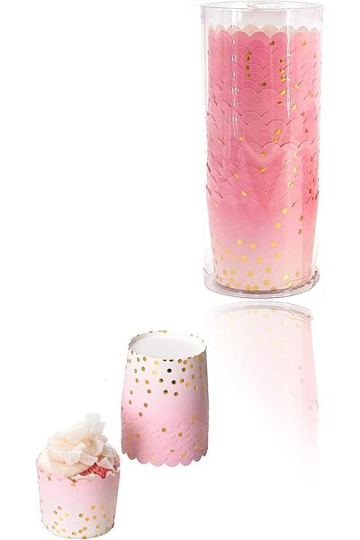 Generic Sweet seven Convenient Greaseproof Baking Cups - 50-Piece Set for Cupcakes, Cheesecakes, Snacks, an