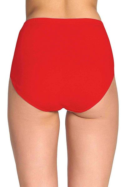 PRATİKOBA 3 Pieces Tutku Women's High Waist Bato Thick Rubber Panties Red