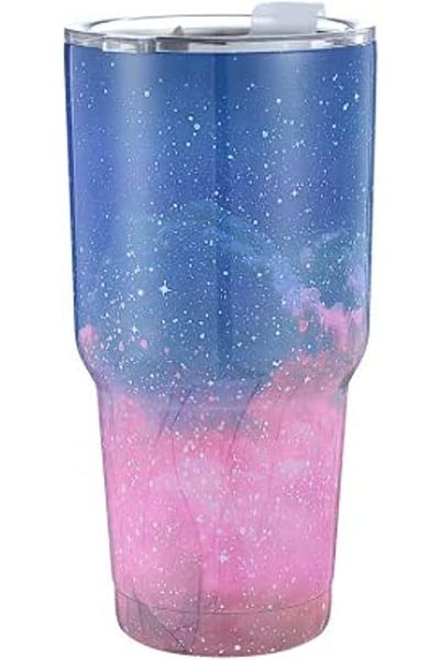 Generic Travel and office Cup with Lids, Reusable Coffee Cup, Double Wall Vacuum Insulated Stainless Steel