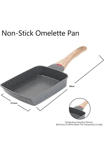 Generic MITCMOLARD Japanese Omelette Pan, Omelette Pan, Tamagoyaki Japanese Egg Pan, مقلاه جرانيت, Non Stic