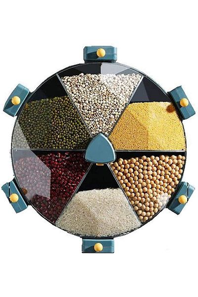 Generic KakanomuNa 【 German】 Cereal Dispenser Large Rotating Container, Multifunctional, Rice Divider, Food
