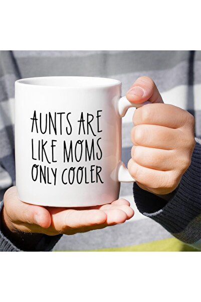 ritz Funny Aunt Mug - Aunts Are Like Moms Only Cooler - Ceramic Coffee or Tea Cup 11 oz