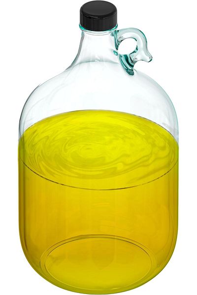 Generic Skywin 1 Gallon Glass Jar With Lid, Water Bottle With 38mm Screw Cap - Clear One Gallon