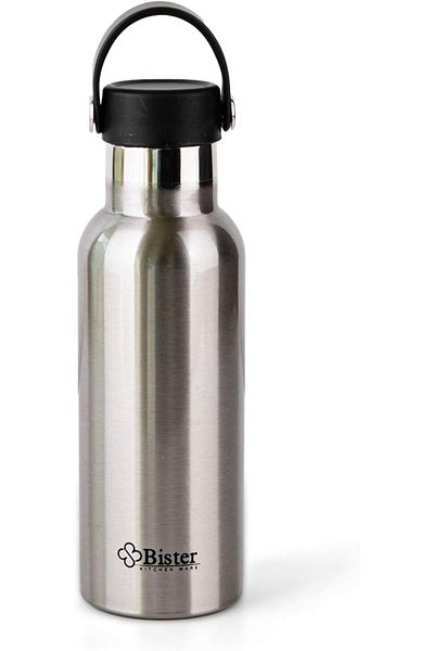 Generic Bister Double Wall Vacuum Stainless Steel Leak Proof Sports Water Bottle (500-ML) | Wide Mouth & BP