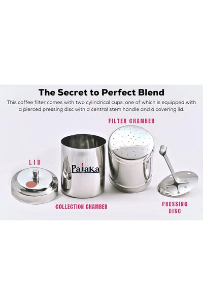 RADIOTRONICS Madras Kaapi Kappi Maker - Stainless Steel South Indian Filter Coffee, 200ml