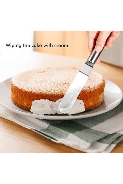 Generic DELFINO Icing Spatula Set, Palette Knife Stainless Steel Cake Decorating Spatula Professional Kitch