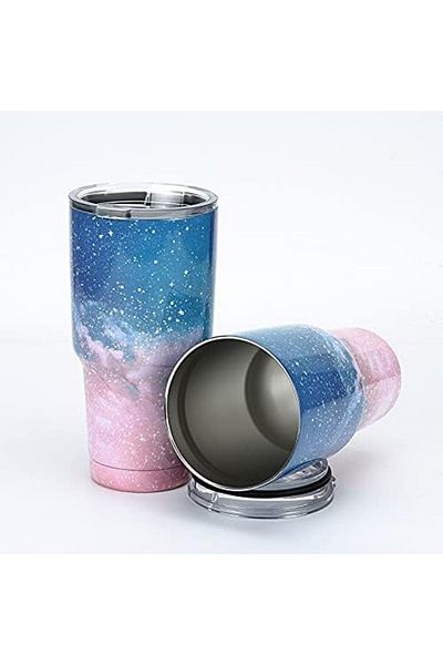 Generic Travel and office Cup with Lids, Reusable Coffee Cup, Double Wall Vacuum Insulated Stainless Steel