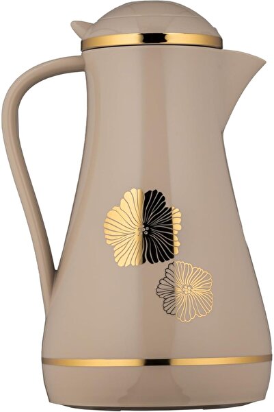 Generic Al Saif Deva Insulated Teapot and Coffee Pot, Brown, 1 Liter Capacity