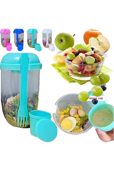Generic Fresh Salad Cup to Go, 2022 Salad Meal Shaker Cup, Salad Shaker Container to Go, Portable FHOPHOt a