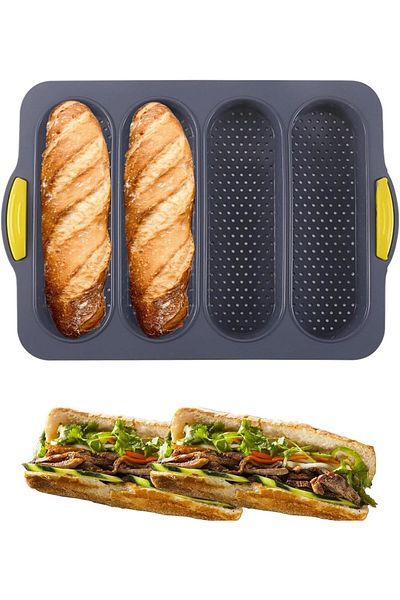 Generic SupWolf Silicone Bread Loaf Pan, Non-stick & Heat-resistance Bread Baking Pan, Loaf Pans for Baking