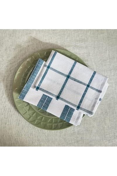 Generic AMGREEN Compatible with Harley Azure Cotton 2-Piece Table Napkin Set 40 x 40 cm