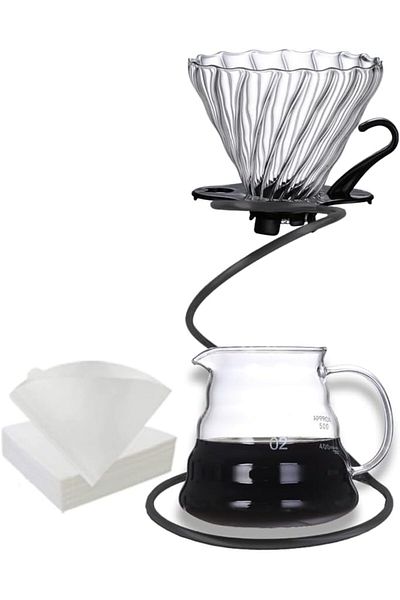 Generic V60 Coffee Set Drip Coffee Maker with coffee grinder, coffee scale, coffee kettle, coffee filter v6