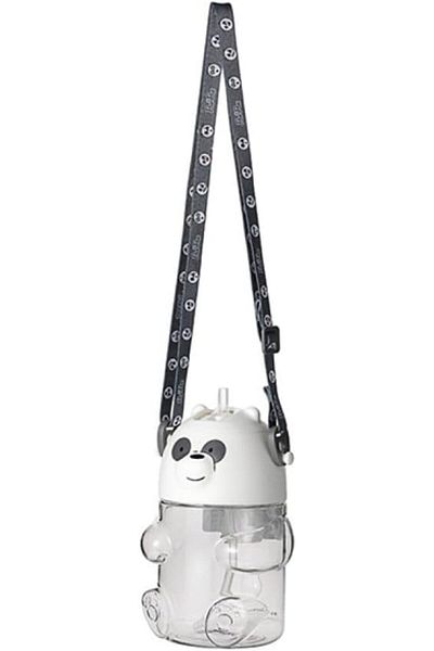 Generic Three Bears Series Plastic Water Bottle 600ml - Panda
