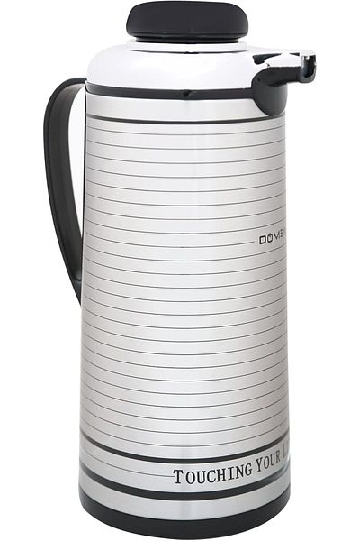 DOMEA Stainless Steel Vacuum Drink Flask, Heat Insulated Thermos, Leak Proof, For Tea, Coffee & Wate