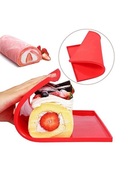 Generic BHjoybeauty Swiss Roll Cake Mat Pad Baking Mold Pastry Tools Silicone Nonstick Baking Rug Mat Silic