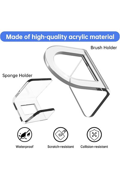 Generic Dish Brush & Sponge Holder Set, Compatible with OXO Dish Brush, Sink Brush & Sponge Holder for Kitc