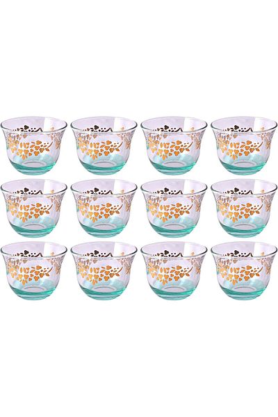Generic I HOME Turkey Tea Glasses Cups Set of 12 for Party - (Arabic tea cups) 12PCS CAWA CUPS SET