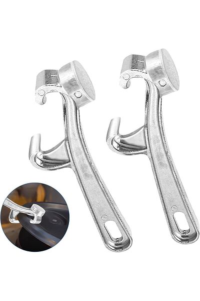 Generic HOUSEEN 2pcs Aluminum Alloy Bucket Opener, 5 Gallon Pail Opener Manual, Metal Can Opener Bucket Lid