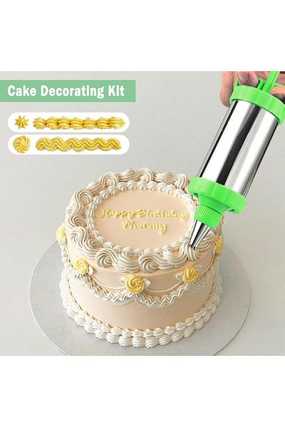 Generic Cake Decorating Kit, Frosting Piping Kit, Stainless Steels Cake Decorating Kit, Cupcake Decorating