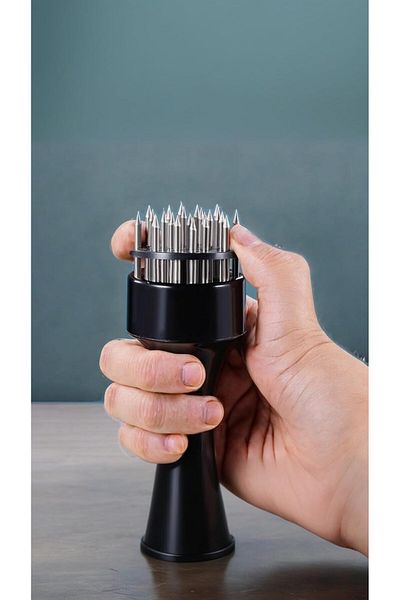 Generic Stainless Steel 21-Blade Meat Tenderizer Tool - Ultra-Sharp Needles for Quick & Easy Tenderizing, f