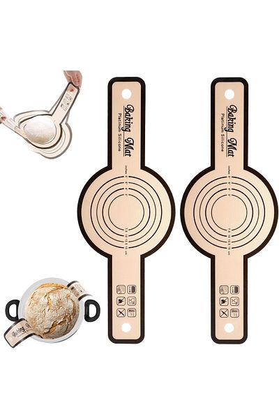 Generic 2Pcs Silicone Bread Sling, for Dutch Oven, Non-Stick & Easy Clean Reusable Silicone Bread Baking Ma