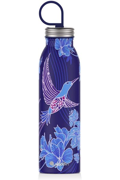 Generic Aladdin Chilled Thermavac Stainless Steel Water Bottle 0.55L Riverside Indigo – Double Wall Vacuum