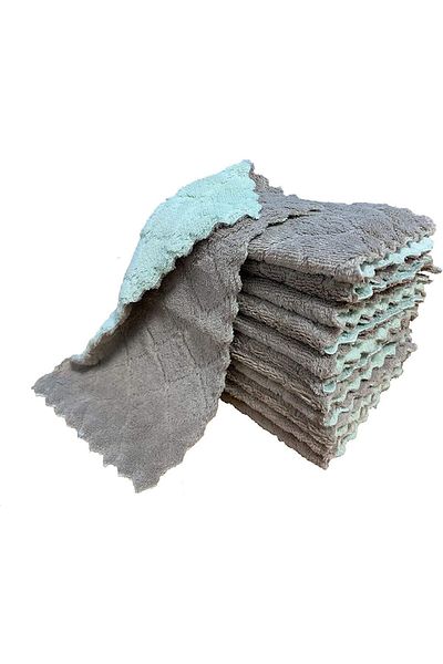 Generic ELECDON Dish Towels 12 Pack Kitchen Cloth Dish Towels, Premium Dishcloths, Super Absorbent Coral Ve