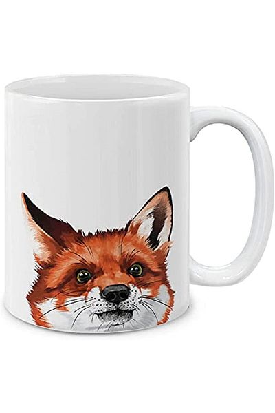 Generic MUGBREW Cute Animal Red Fox Ceramic Coffee Mug Tea Cup, 11 OZ